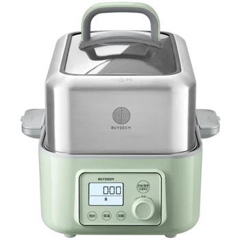 Двойна котела електрическа двойна котела определяне електрическа печка домашна автоматична водоустойчив електрическа тенджера за задушаване на везната за зърнени култури, тенджера за супа G56