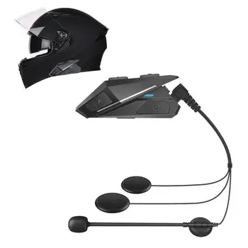 Мотоциклет шлем, Слушалки, Музикален плейър с шумопотискане, Мотоциклетни слушалки Blue-Зъб 5.0, Високоговорител, Автоматичният отговор на телефонно обаждане