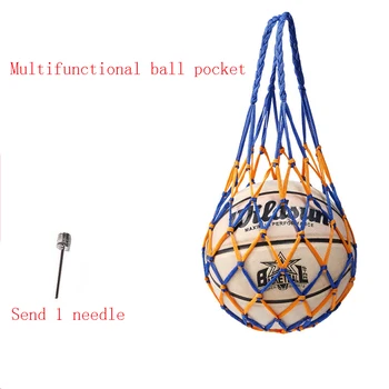 Баскетболна мрежа, чанта за съхранение на футболни топки, найлонова чанта за носене, здрав държач за една топка