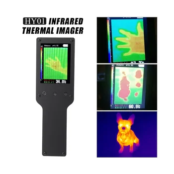 MLX90640 2,4-инчов инфрачервен Тепловизор 32 x 24, Ръчно Термограф, топлинна инфрачервен температурен сензор, Черен