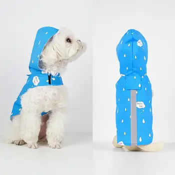 Практичен дъждобран за кучета от мек материал, дъждобран за кученца, тънко палто, зашити за кучета, водоустойчив дъждобран за домашни любимци, износостойкая