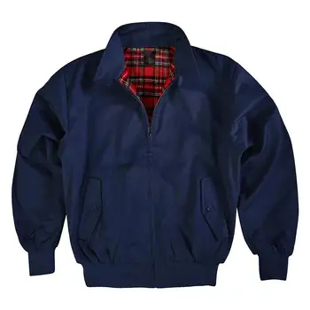 2023 Мъжки якета, Есенна Свободна клетчатая американската форма, ретро палто, Мото-Карго, Реколта мъжко яке-авиаторски