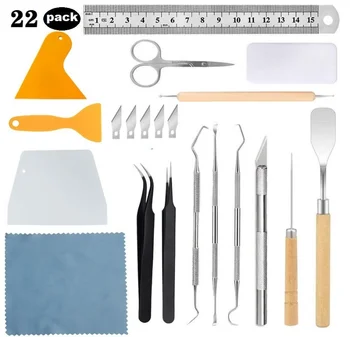 DIY 22 Бр Режещи Инструменти за Бродерия Нож за Бродерия с Режещата Подплата Художествен Нож Режещи Инструменти за производство на хартия Diy, за да проверите за Шаблон САМ Занаятите