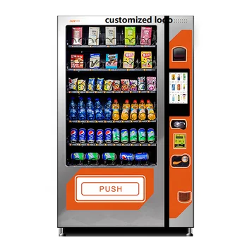 Износ в Европа Популярен Комбиниран вендинг автомат за леки закуски и напитки Вендинг машина за храни и напитки