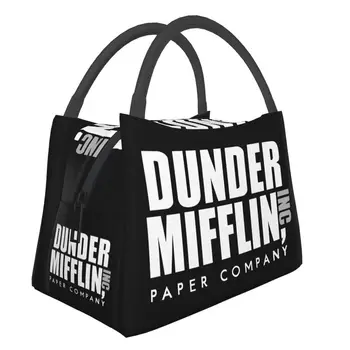 Офис телевизионно шоу Dunder Mifflin Paper Company, Чанта за обяд, Женски охладител, Термоизолированный Обяд-бокс за учебната работа, чанти за пикник