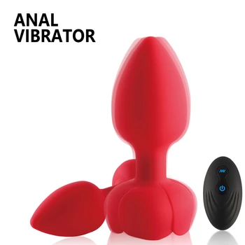 Анален вибратор с дистанционно управление, Анален накрайник Bluetooth, Мъжки Масажор на простатата, Женски Мастурбатор, Секс-играчки за възрастни, жени, мъже