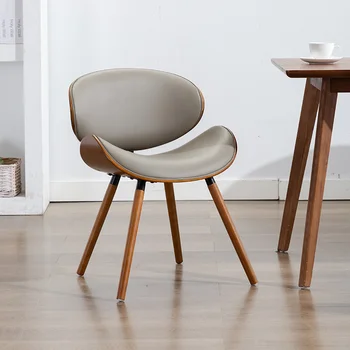 Кожени Красиви Трапезни столове Дървени Скандинавските модерни столове За Хранене Ергономични Sillas Mobili Per La Casa Предмети от бита