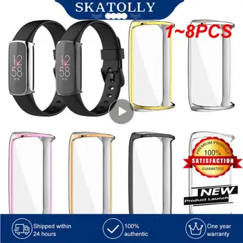 1 ~ 8ШТ Защитен Калъф За Fitbit Luxe Screen Protector Калъф За Часа Fitbit Luxe Watch Band Бамперное Покритие TPU Здрав Калъф