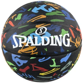 Оригиналът на баскетболна топка Spalding № 7 с гумени графити, уличен топката с цветя, стръмни уличен син топката 84-610Y
