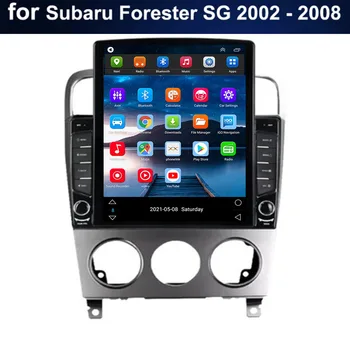 8G + 128G Радиото в автомобила, за Subaru Forester SG 2002-2008 Tesla Style Android 12 Мултимедиен DVD Видео плейър Навигация 2 Din Авторадио