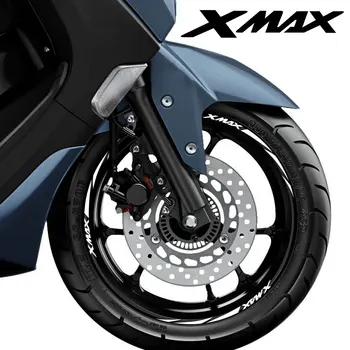 Светлоотразителни Стикери Винил За Мотоциклети Стикер Върху Джантата на колелото С Логото на Yamaha Xmax 300 125 250 400 Xmax300 Xmax400 Xmax250 2019 2020 2021