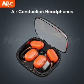 Niye 2023New Безжични Слушалки с извънбордов ухото Тип Bluetooth5.3, Сверхдлинный живот на батерията, Интелигентна Спортни слушалки с шумопотискане