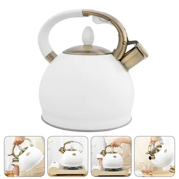 Чайник с свистком От неръждаема Стомана за варене на вода с Кухненски Приспособление За варене на чай Здрав чайник