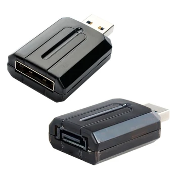 Универсален адаптер USB to/USB3.0 за eSATA с led подсветка Dropship