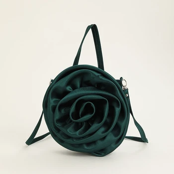 Луксозни Розови, чанти, Модни Коприна чанта през рамо, чанти с цветя, дамски модни марки, чанта през рамо за жени 2023, клатч