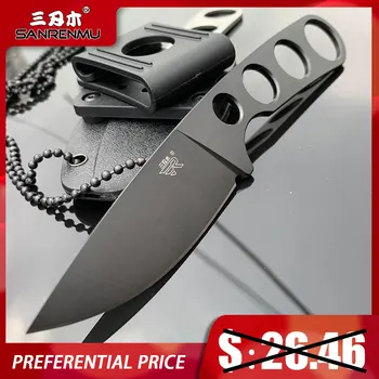 Sanrenmu S601 Нож с Фиксирано острие 8cr13 Нож от неръждаема стомана, Къмпинг, Лов Тактически Инструмент за Оцеляване SurvivalTool edc с ножнами 7130