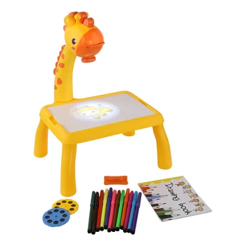 Подвижна прожекционен маса за рисуване във формата на жираф, дъска за гладене, кабинет за ранно обучение