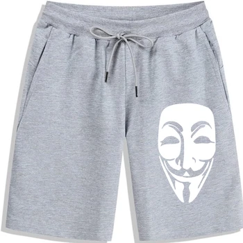 Anonymous Mask Мъжки къси панталони за мъже, Новост, Стръмни мъжки къси панталони, Мъжки, летни мъжки къси панталони, с Високо качество за мъже, най-Добрият Летен стил