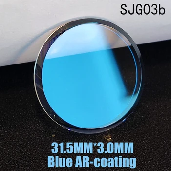 31,5*3,0 мм, Плоски Сапфирен кристал С Часове С Голям Фаской Синьо AR Покритие За SKX007 SRPD51K1 SRPD53K1 SRPD63K1 SRPD65K1 SRPD77K1