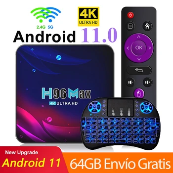 H96 Max V11 Smart Android 11 TV Box 4 GB 64 GB 32 GB 4K HD Google Play, Youtube 5G Wifi Приемник мултимедиен плейър TV Box H96Max