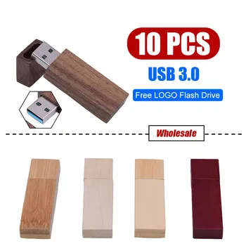 10шт USB 3.0 лого на клиента дървена USBфлэш-памет от клен дърво pendrive 4 GB 16GB 32GB 64G U-диск, memory stick бърза доставка