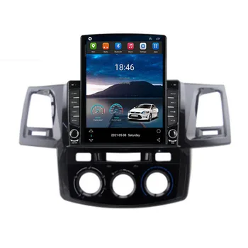 2Din Android Радиото в автомобила на Tesla За Toyota Fortuner Hilux 2007-2015 Автомобилен Мултимедиен Плеър Авторадио GPS Навигация Carplay Главното Устройство